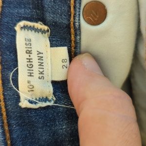 Madewell 10" high rise skinny